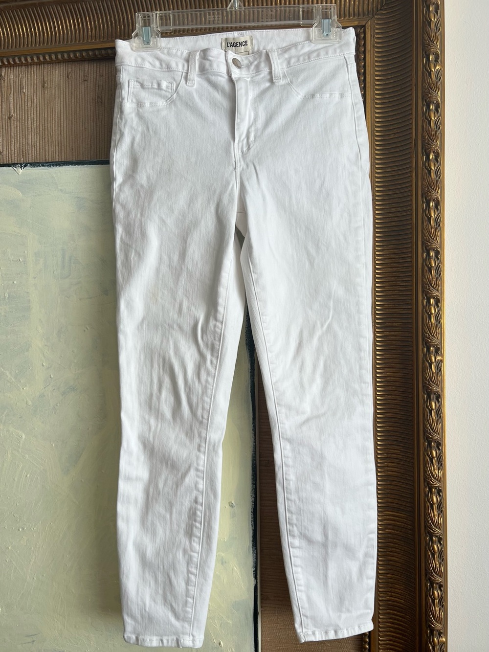 L'AGENCE Margot White Skinny Jeans 28  s small